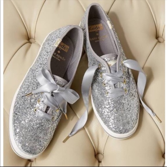 kate spade Shoes - Kate Spade | silver glitter keds ♠️